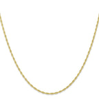 10k 1.55mm Carded Cable Rope Chain
