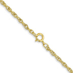 10k 1.55mm Carded Cable Rope Chain