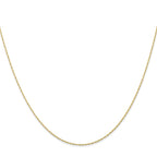 10k .5mm Carded Cable Rope Chain