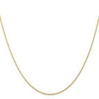 10k .7mm Carded Cable Rope Chain