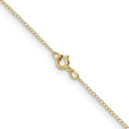 10k .5mm Carded Curb Chain