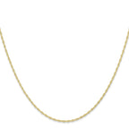 10k 1.15mm Carded Cable Rope Chain