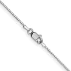 10k White Gold 1mm Box Chain