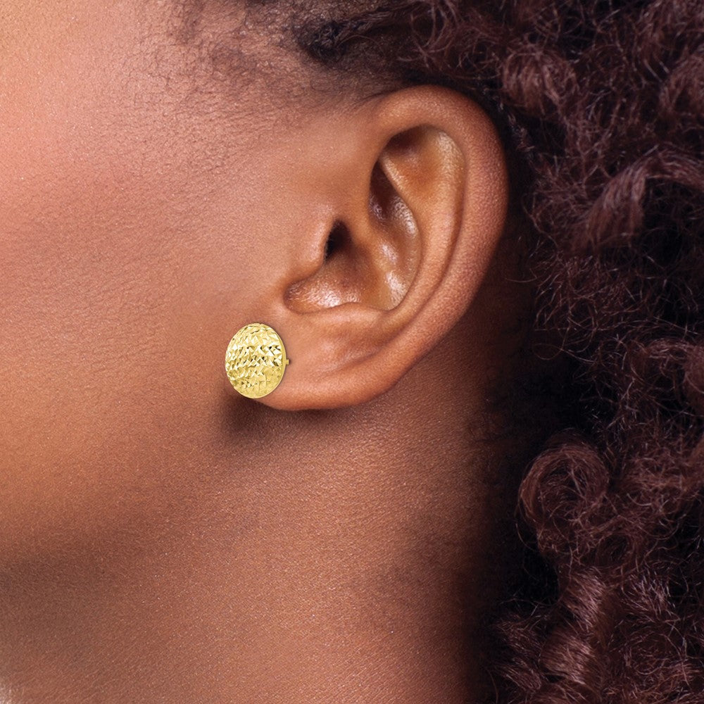 10K D/C Post Earrings