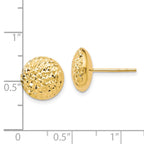 10K D/C Post Earrings