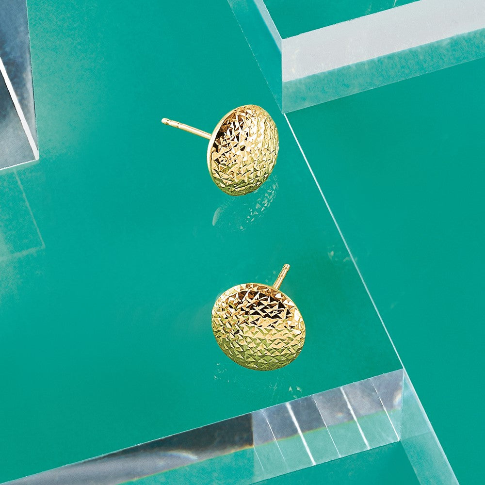 10K D/C Post Earrings