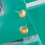 10K D/C Post Earrings