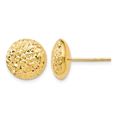 10K D/C Post Earrings