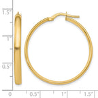 10K Polished Hoop Earrings
