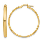 10K Polished Hoop Earrings