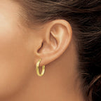 10K Polished Yellow Gold Hoop Earrings