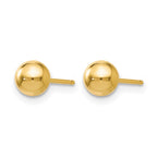 10K Polished Ball Post Earrings