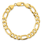 10k 8.75mm Concave Open Figaro Chain