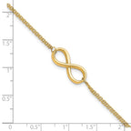 10K Polished Infinity Bracelet