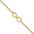 10K Polished Infinity Bracelet