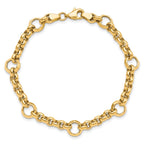 10K Polished D/C Fancy Link Bracelet