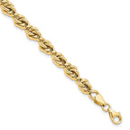 10K Polished Fancy Link Bracelet