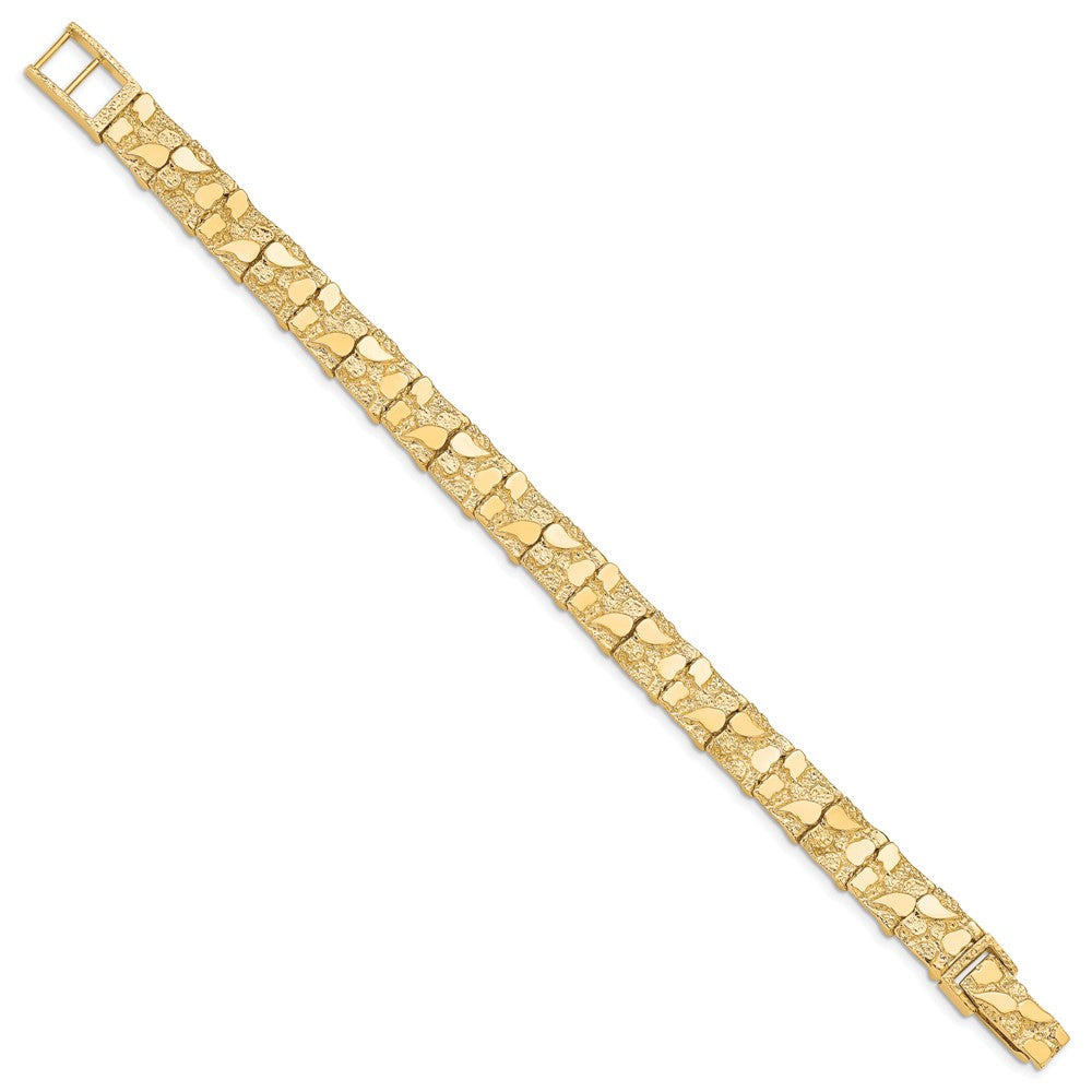 10k 10.0mm Nugget 8 inch Bracelet