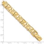 10k 10.0mm Nugget 8 inch Bracelet
