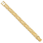 10k 12.0mm Nugget 7 inch Bracelet