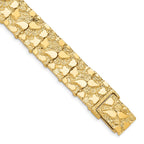 10k 15.0mm Nugget 7 inch Bracelet