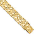 10k 15.0mm Nugget 8 inch Bracelet
