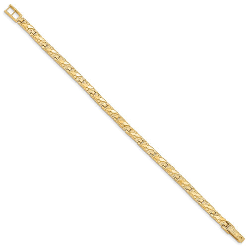 10k 4.0mm Nugget 7 inch Bracelet