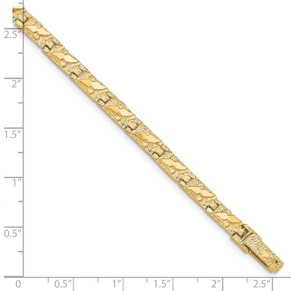 10k 4.0mm Nugget 7 inch Bracelet
