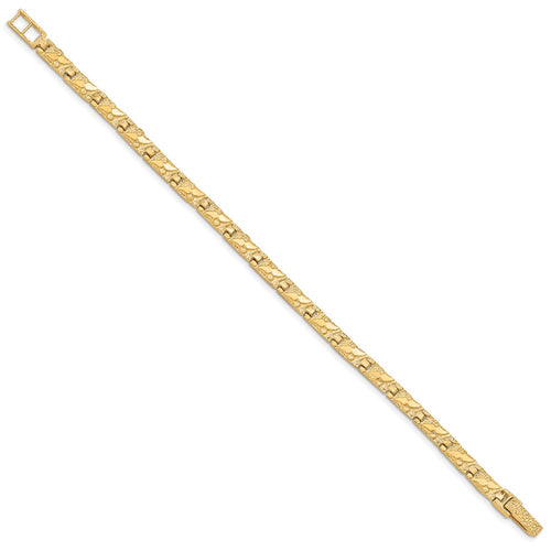 10k 5.5mm Nugget 7 inch Bracelet