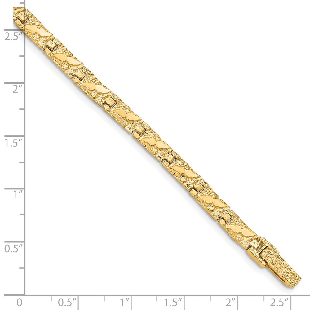 10k 5.5mm Nugget 7 inch Bracelet