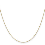 10k .8mm D/C Cable with Spring Ring Clasp Chain