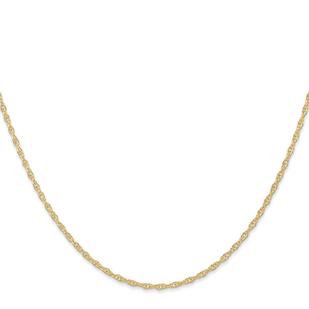 14K Carded 1.35mm Cable Rope with Spring Ring Clasp Chain