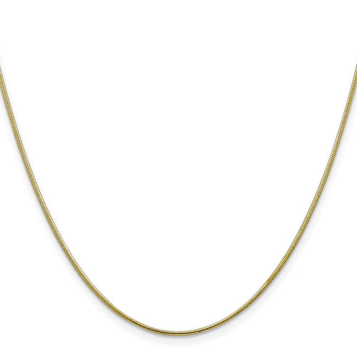 10k 1.1mm Round Snake Chain