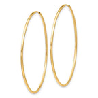10k Polished Endless Tube Hoop Earrings