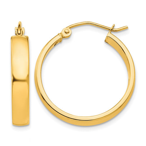 10k Polished Hoop Earring
