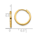 10k Hinged Hoop Earrings