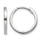 10k White Gold Hinged Earrings