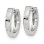 10k White Gold Hinged Hoop Earrings