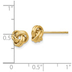 10k Love Knot Post Earrings