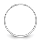 10k White Gold Heart Baby / Childs Ring