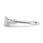 10k White Gold Heart Baby / Childs Ring