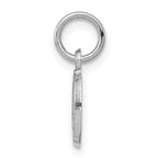 10K White Gold Small Oval St. Christopher Medal Charm