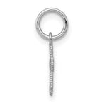 10K White Gold Mini Passion Cross Charm
