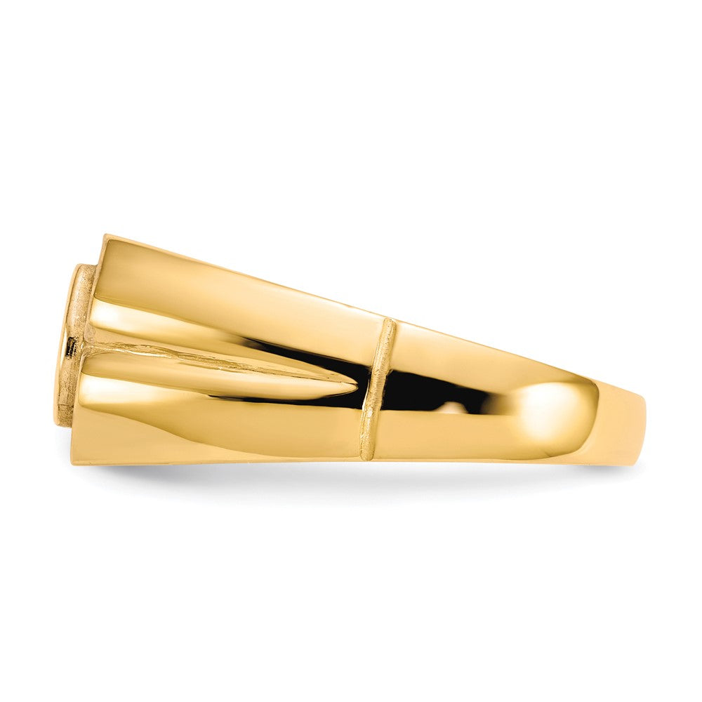 IB Goodman 10k and White Rhodium Mens Diamond DAD Ring