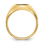IB Goodman 10k Mens 12x10mm Oval Onyx Ring
