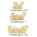 10k Yellow Gold Polished Heart Name Plate