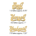 10Kk Yellow Gold Polished Name Plate