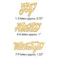 10k Yellow Gold Polished Diamond-cut Name Plate