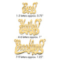 10k Yellow Gold Diamond-cut Name Plate