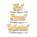 10k Yellow Gold Diamond-cut Heart Name Plate